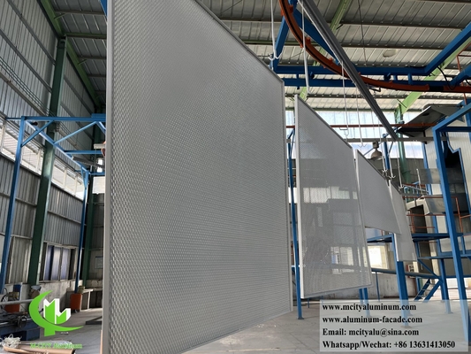 Fabrication sur mesure revêtement métallique panneau d'aluminium en poudre revêtue anti-rouille