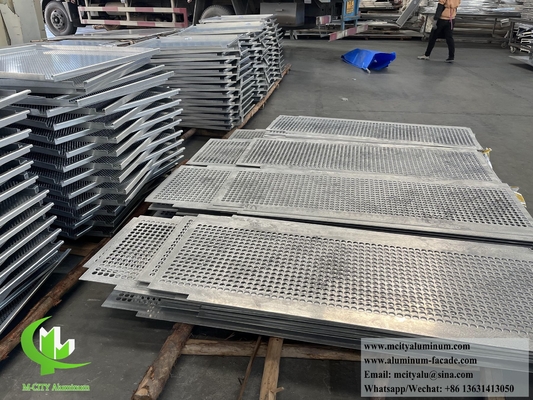 Perforation d'un écran métallique en feuille d'aluminium en PVDF revêtement anti-rouille