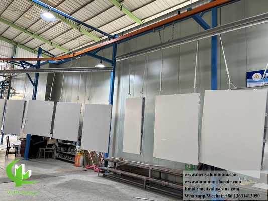 Fabrication sur mesure revêtement métallique panneau d'aluminium en poudre revêtue anti-rouille