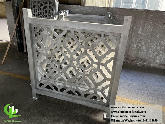 Coupe laser de la clôture en métal feuille d'aluminium avec motif 5 mm d'épaisseur Décoration extérieure