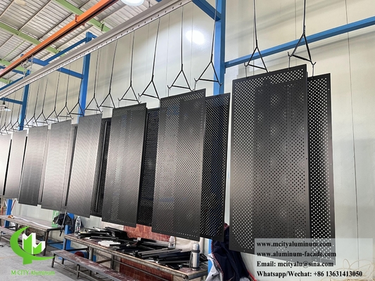 Plaque d'aluminium pour écran métallique perforé pour l' ombrage solaire