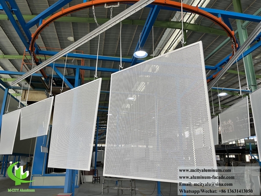 Plaque d'aluminium pour écran métallique perforé pour l' ombrage solaire