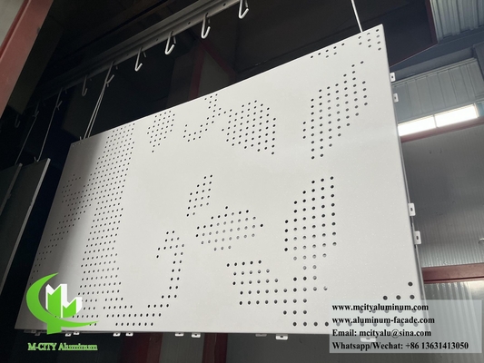 Couche extérieure de revêtement murale en métal massif en feuille d'aluminium pour la décoration de la façade