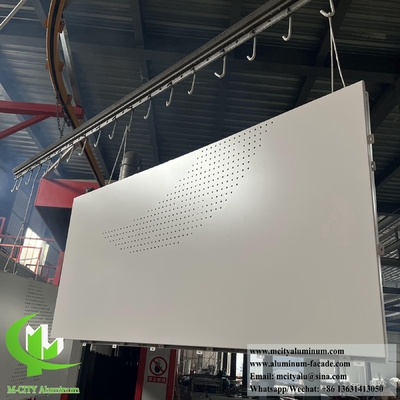 Couche extérieure de revêtement murale en métal massif en feuille d'aluminium pour la décoration de la façade
