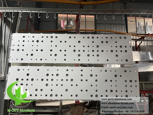 Façade en aluminium perforé de taille variable avec une haute résistance aux intempéries