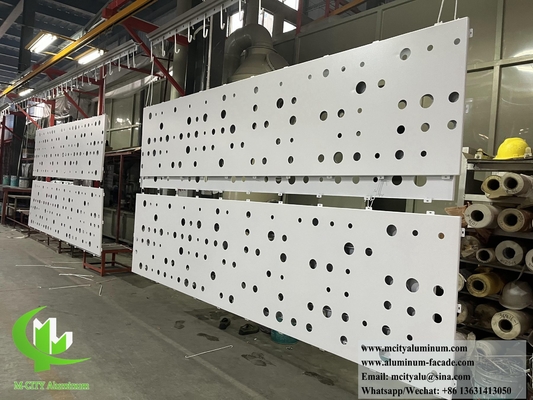 Façade en aluminium perforé de taille variable avec une haute résistance aux intempéries