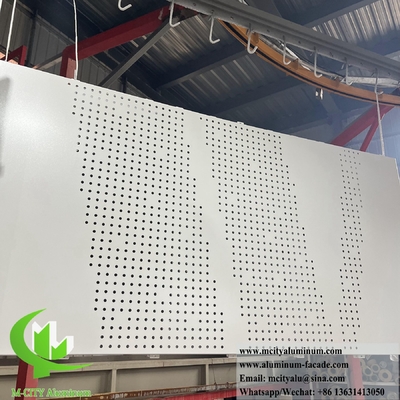 Système de façade en feuille d'aluminium revêtue de métal extérieur en poudre de 3 mm