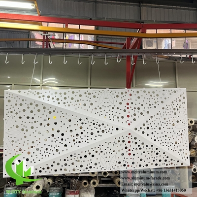 Panneau de revêtement en aluminium en tôle solide Écran métallique pour revêtement mural extérieur