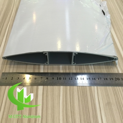 profil de voile en aluminium extrudé Voile aérodynamique en pvdf avec finition gris