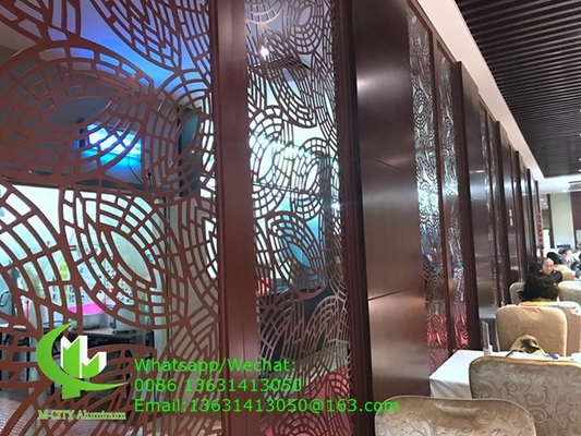 Panneau de coupe CNC feuille décorative en aluminium pour façade revêtement de clôture fenêtres avec peinture colorée
