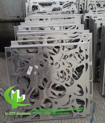 Panneau de coupe CNC feuille décorative en aluminium pour façade revêtement de clôture fenêtres avec peinture colorée