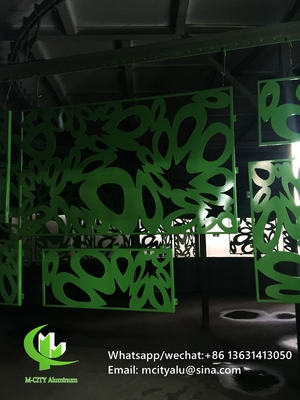 Panneau de coupe CNC feuille décorative en aluminium pour façade revêtement de clôture fenêtres avec peinture colorée