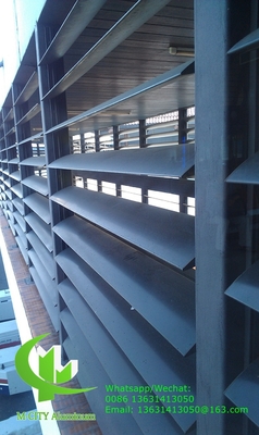 Veste horizontale architecturale Veste en aluminium à profil aéroporté de forme ovale pour façade mur rideau