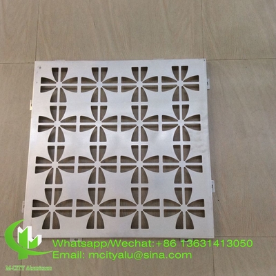 Façade en aluminium à écran métallique de style autrichien, revêtement en feuille de pliage d'épaisseur de 2,5 mm pour la décoration de façade de mur de rideau