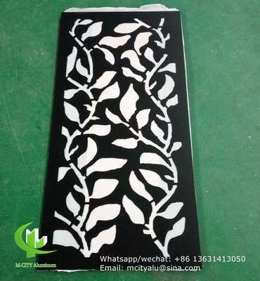 feuille d'écran en aluminium cnc à découpe laser perforée pour la décoration de revêtements muraux