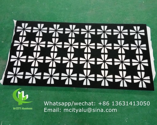 feuille d'écran en aluminium cnc à découpe laser perforée pour la décoration de revêtements muraux