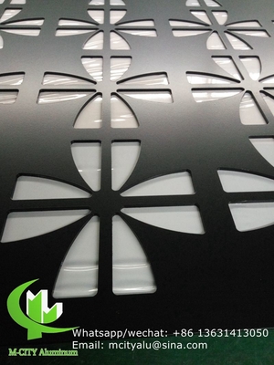 feuille d'écran en aluminium cnc à découpe laser perforée pour la décoration de revêtements muraux