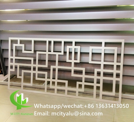 écran de coupe en aluminium avec divers motifs de conception panneau de coupe laser pour fenêtre de façade de balcon