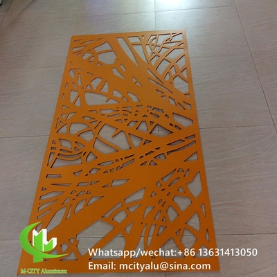 écran de coupe en aluminium avec divers motifs de conception panneau de coupe laser pour fenêtre de façade de balcon