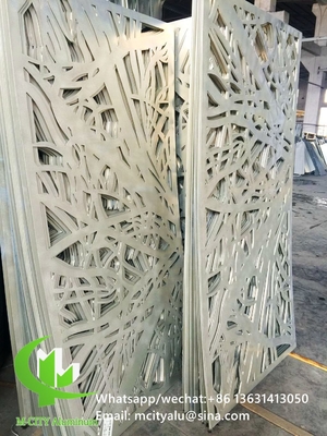 écran de coupe en aluminium avec divers motifs de conception panneau de coupe laser pour fenêtre de façade de balcon