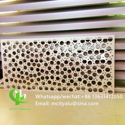 écran de coupe en aluminium avec divers motifs de conception panneau de coupe laser pour fenêtre de façade de balcon