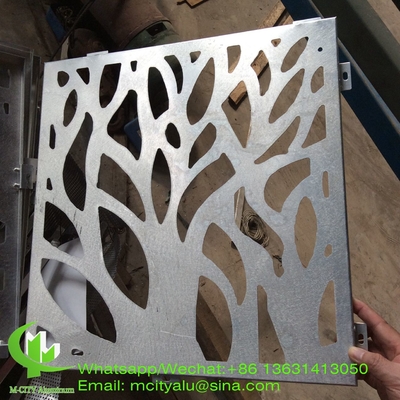 écran de coupe en aluminium avec divers motifs de conception panneau de coupe laser pour fenêtre de façade de balcon