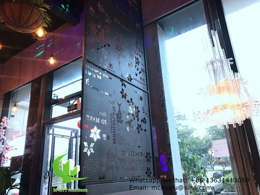 écran de coupe en aluminium avec divers motifs de conception panneau de coupe laser pour fenêtre de façade de balcon