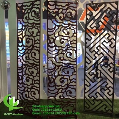 écran de coupe en aluminium avec divers motifs de conception panneau de coupe laser pour fenêtre de façade de balcon