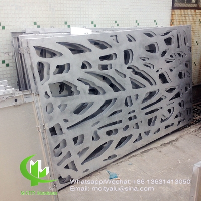 écran de coupe en aluminium avec divers motifs de conception panneau de coupe laser pour fenêtre de façade de balcon
