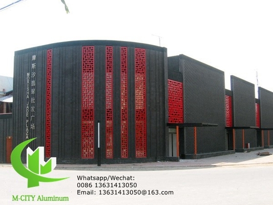 panneau massif en aluminium placage feuille métallique façade revêtement feuille de pliage 2,5 mm d'épaisseur pour la décoration de façade mur rideau