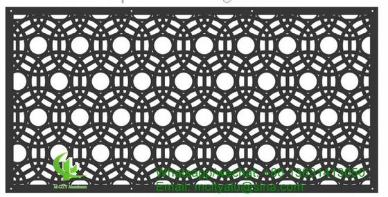 Panneau perforé en aluminium pour panneau mural avec feuille métallique de 3 mm avec motif de tenue ronde