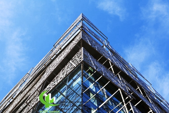 panneau massif en aluminium placage feuille métallique façade revêtement feuille de pliage 2,5 mm d'épaisseur pour la décoration de façade mur rideau