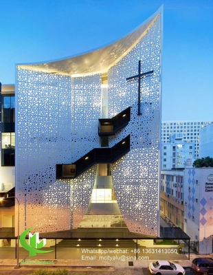 3003 Panneau de revêtement en aluminium métallique pour mur rideau de façade avec panneau en aluminium d'épaisseur de 3 mm