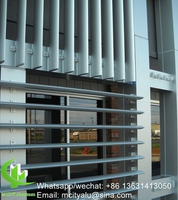 Ventilateur vertical Ventilateur en aluminium à profil aéroporté à forme ovale pour façade