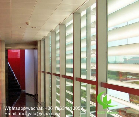 Veste horizontale architecturale Veste en aluminium à profil aéroporté de forme ovale pour façade mur rideau