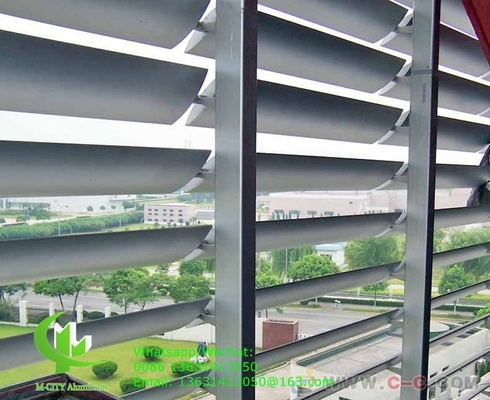 150 mm Horizontale voile solaire fixe architectural voile aérodynamique voile en aluminium pour l'ombrelle de fenêtre