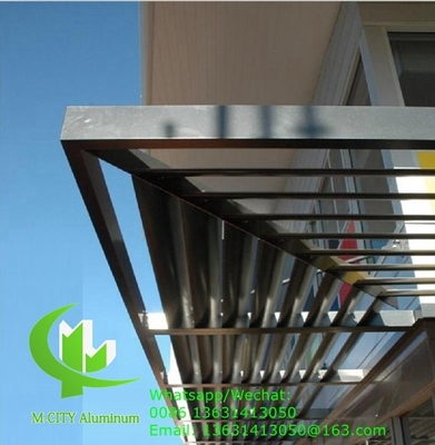 150 mm Horizontale voile solaire fixe architectural voile aérodynamique voile en aluminium pour l'ombrelle de fenêtre