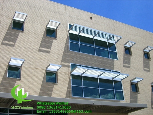 150 mm Horizontale voile solaire fixe architectural voile aérodynamique voile en aluminium pour l'ombrelle de fenêtre