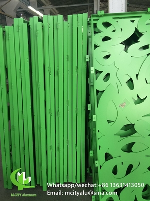 Panneau perforé à coupe laser en aluminium pour la décoration de clôtures