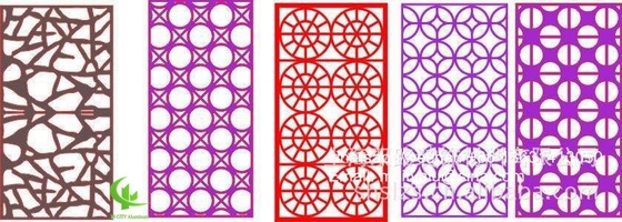Exterior Panneau perforé en aluminium pour panneau mural avec feuille métallique de 3 mm avec motif de support rond