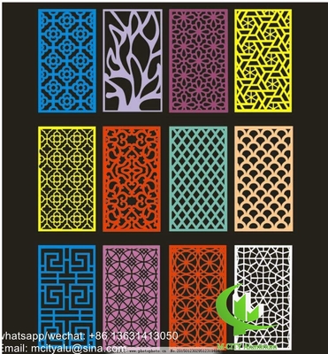 Exterior Panneau perforé en aluminium pour panneau mural avec feuille métallique de 3 mm avec motif de support rond