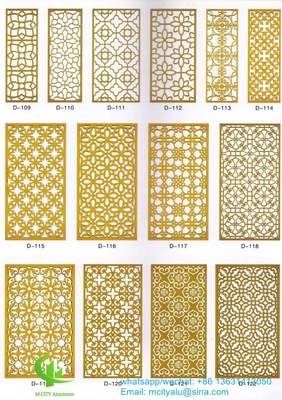 Exterior Panneau perforé en aluminium pour panneau mural avec feuille métallique de 3 mm avec motif de support rond