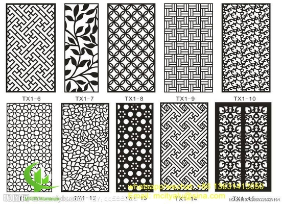 Panneau perforé en aluminium panneau creux d'épaisseur 2,5 mm pour la décoration de fenêtres