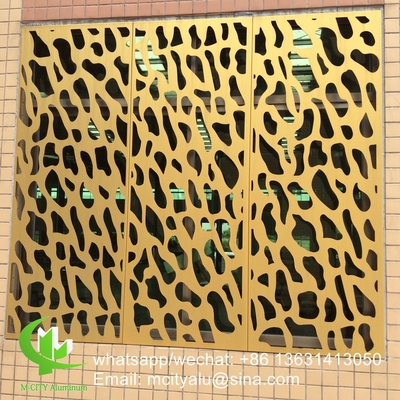 Panneau de revêtement en aluminium gravé de 2,5 mm d'épaisseur pour la décoration des fenêtres