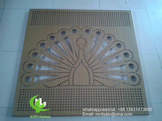 Panneau perforé en aluminium métallique coupe laser panneau de façade décoration de la maison motifs d'arbres