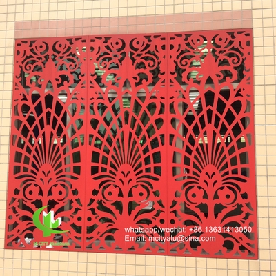 Écran de fenêtre extérieur Panneau perforé en aluminium pour panneau mural avec feuille métallique de 3 mm avec motif de tenue ronde