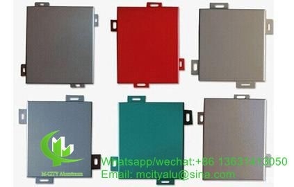 Panneau de revêtement de panneau massif en aluminium métallique pour mur rideau de façade avec panneau en aluminium d'épaisseur de 3 mm