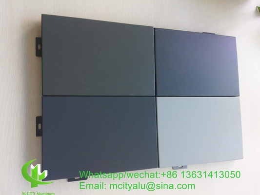 Panneau de revêtement de panneau massif en aluminium métallique pour mur rideau de façade avec panneau en aluminium d'épaisseur de 3 mm