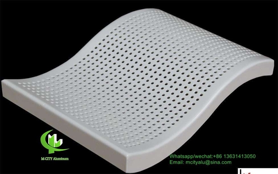 panneau de revêtement métallique en aluminium perforé de 3 mm avec revêtement en poudre pour façade mur rideau panneau solide panneau unique