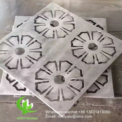 panneau de revêtement métallique en aluminium perforé de 3 mm avec revêtement en poudre pour façade mur rideau panneau solide panneau unique